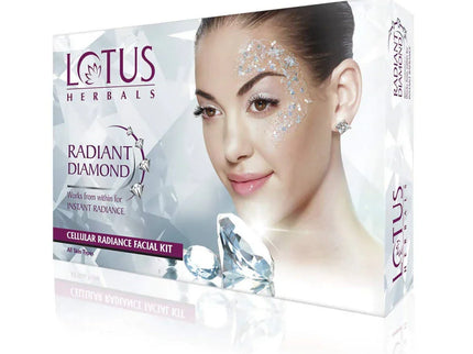 Lotus Herbals Radiant Diamond Facial Kit For Instant Radiance - 37 gms
