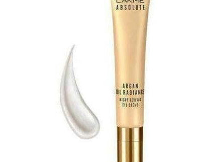 Lakme Absolute Argan Oil Radiance Night Revival Eye Cream - 15 gms