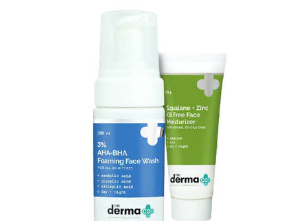 The Derma Co Acne-Fighting Cleanse & Hydrate Combo - 150 gms