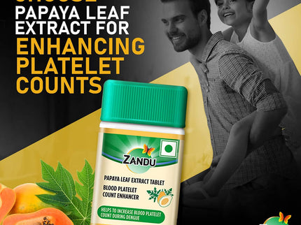Zandu Papaya Leaf Extract Tablets