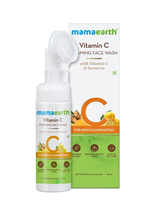 Mamaearth Vitamin C Foaming Face Wash with Turmeric (150ml)