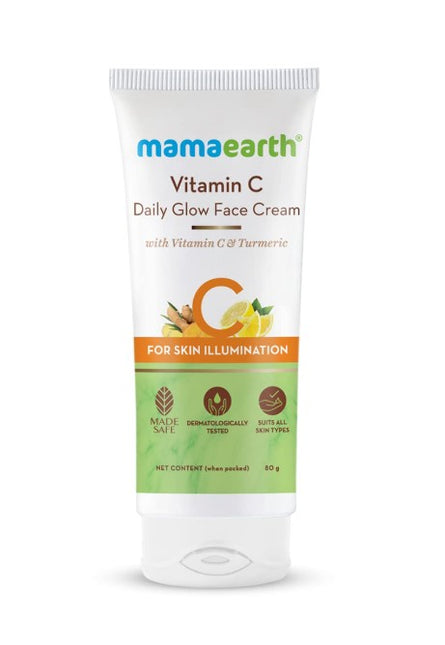Mamaearth Vitamin C Daily Glow Face Cream (80g)