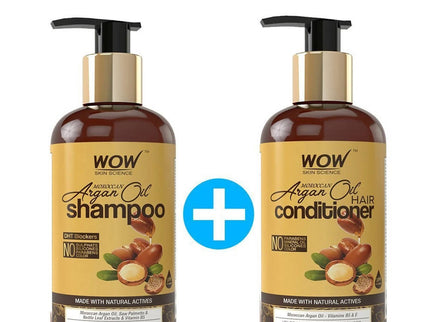 Wow Skin Science Moroccan Argan Oil Shampoo & Hair Conditioner
