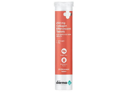 The Derma Co 250 mg Collagen Effervescent Tablets for Improved Skin Health - 20 tabs