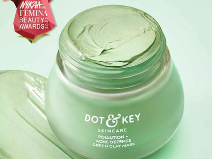 Dot & Key Pollution + Acne Defense Green Clay Face Mask - 85 GMS