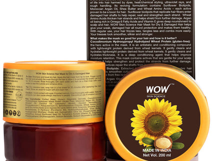 Wow Skin Science Hair Mask For Dry and Damaged Hair