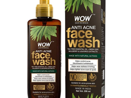 Wow Skin Science Anti Acne Face Wash