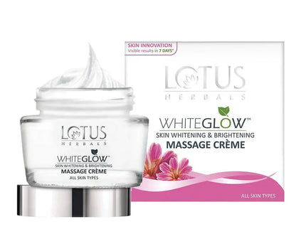 Lotus Herbals Whiteglow Skin Whitening And Brightening Massage Creme - 60 gms