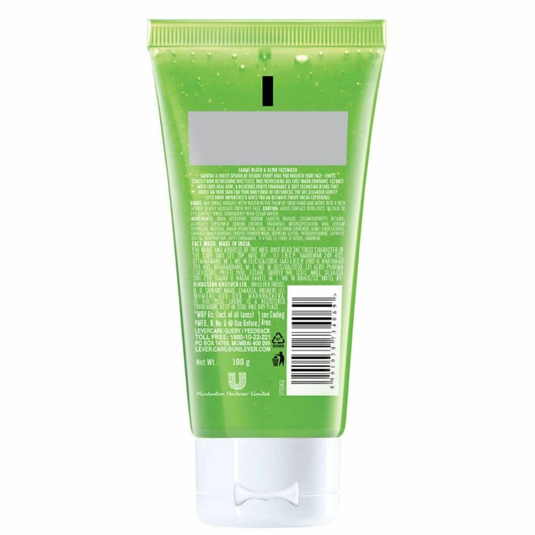 Lakme Blush & Glow Kiwi Freshness Gel Face Wash - 100 gms
