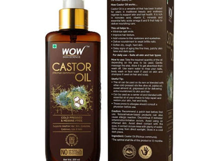 Wow Skin Science Castor Oil - 200ml