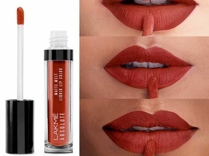 Lakme Absolute Matte Melt Liquid Lip Color Coral Flip - 6 ml