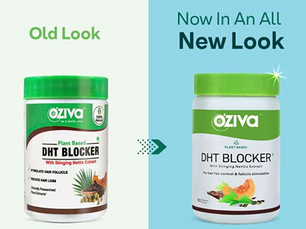 OZiva Plant Based DHT Blocker With Stinging Nettle Extract