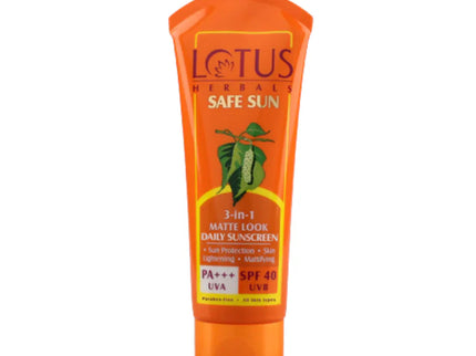 Lotus Herbals Safe Sun 3-in-1 Matte Look Daily Sunscreen