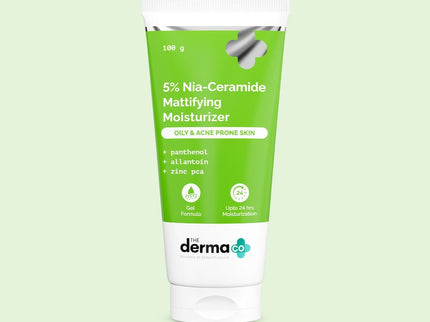 The Derma Co 5% Nia-Ceramide Mattifying Moisturizer with 5% Niacinamide & 2% Ceramide - 100g