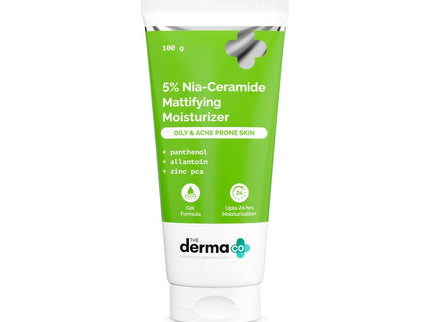 The Derma Co 5% Nia-Ceramide Mattifying Moisturizer with 5% Niacinamide & 2% Ceramide - 100g