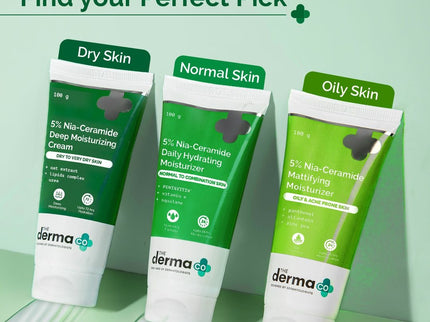 The Derma Co 5% Nia-Ceramide Mattifying Moisturizer with 5% Niacinamide & 2% Ceramide - 100g