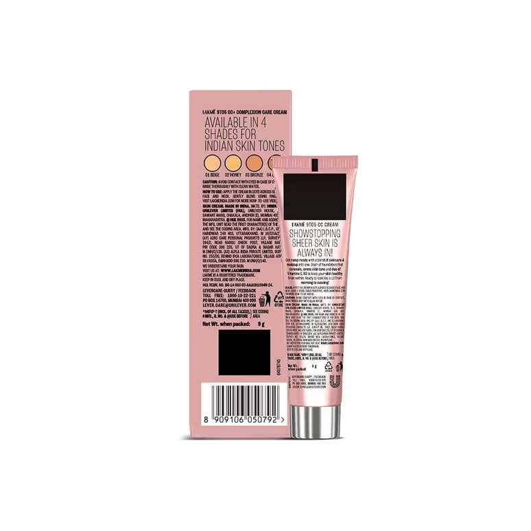 Lakme 9 to 5 Cc+ Complexion Care Cream SPF 30 Pa++ - 9 gms