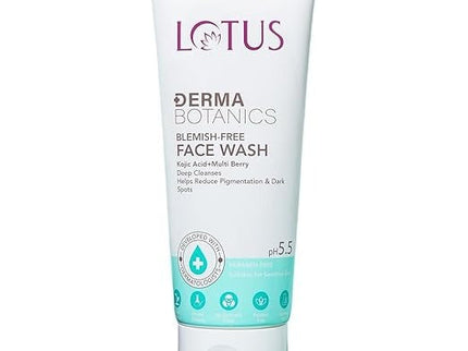 Lotus DermaBotanics Kojic Acid + Multi Berry Blemish Free Facewash - 100 gms