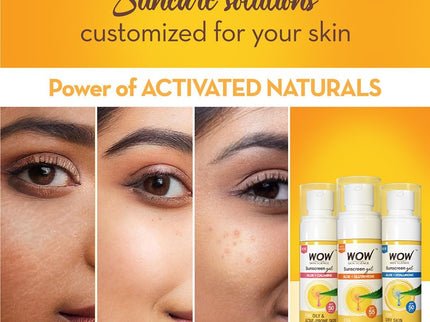 Wow Skin Science Sunscreen Gel For All Skin Types SPF 55 PA++++ - 50 ml