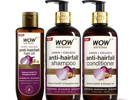 Wow Skin Science Onion Black Seed Oil Ultimate Hair Care Kit