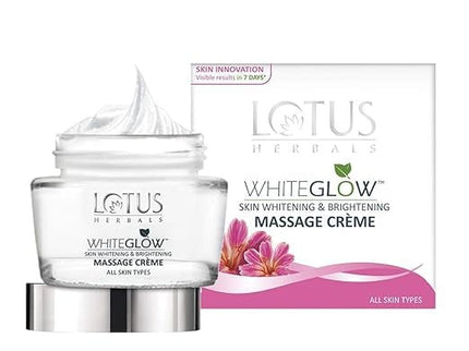 Lotus Herbals Whiteglow Skin Whitening And Brightening Massage Creme - 60 gms