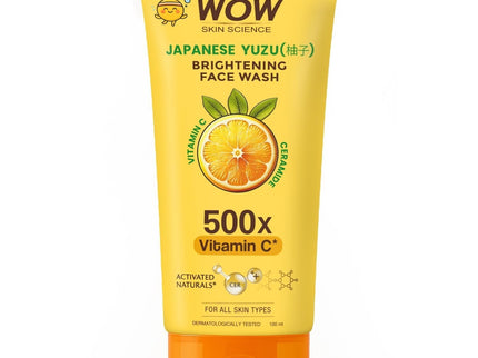 WOW Skin Science Japanese Yuzu + Vitamin C with Ceramide Brightening Face Wash