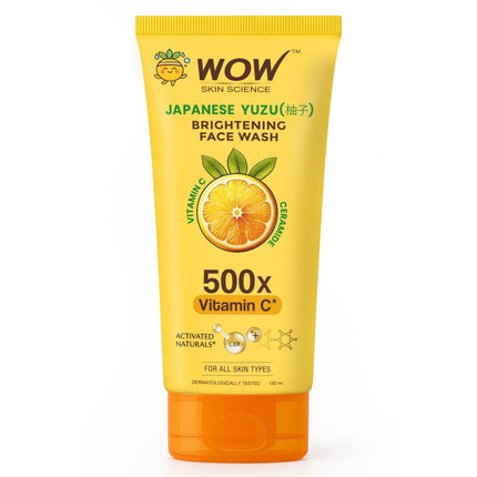 WOW Skin Science Japanese Yuzu + Vitamin C with Ceramide Brightening Face Wash