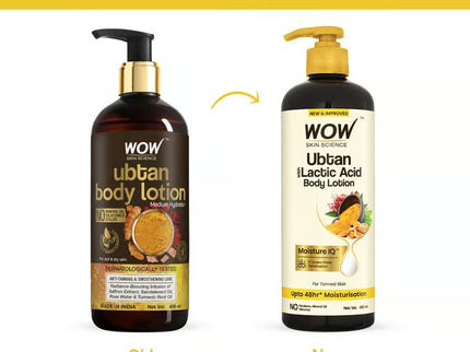 Wow Skin Science Ubtan Body Lotion - 400 ml