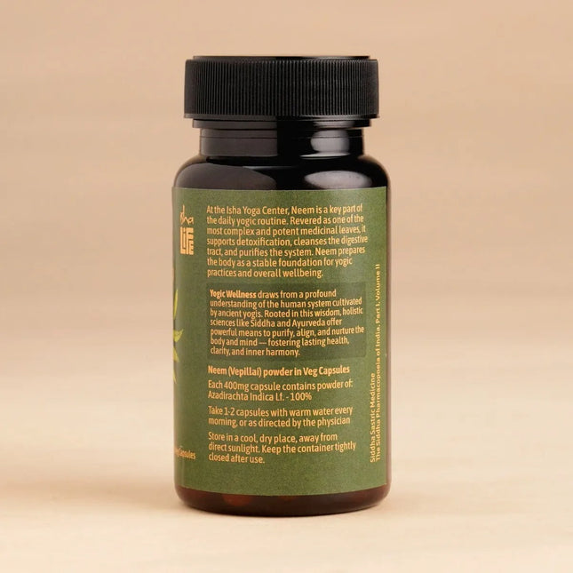 Isha Life Neem Powder Veg Capsule - 60 Caps