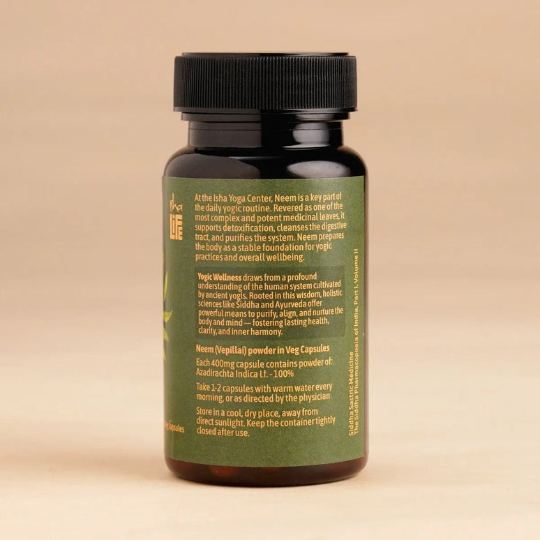 Isha Life Neem Powder in Veg Pills - 60 Caps