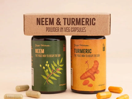 Isha Life Neem and Turmeric Capsules - 60 Caps Each