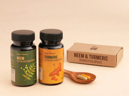 Isha Life Neem and Turmeric Capsules - 60 Caps Each