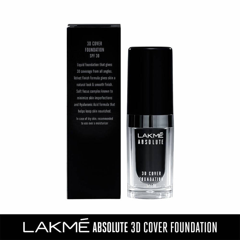Lakme Absolute 3D Cover Foundation Warm Crème - 15 ml