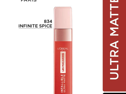 L'Oréal Paris Infallible Ultra Matte Liquid Lipstick Les Macarons - 834 Infinite Spice