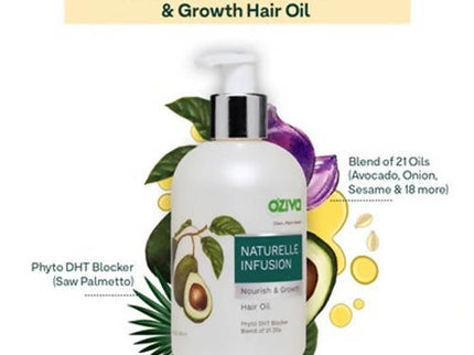 OZiva Naturelle Infusion Nourish & Growth Hair Oil - 200 ml