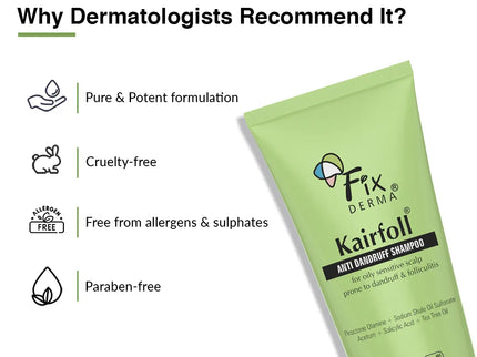 Fixderma Kairfoll Anti Dandruff Shampoo - 100 ml