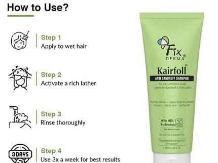 Fixderma Kairfoll Anti Dandruff Shampoo - 100 ml