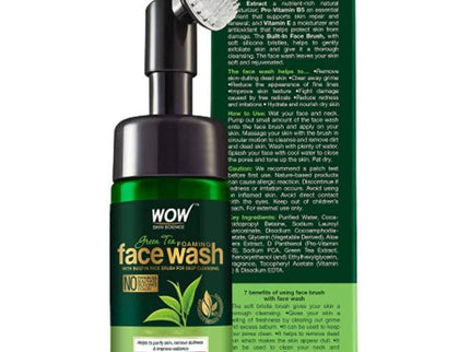 Wow Skin Science Green Tea Foaming Face Wash - 100 ml