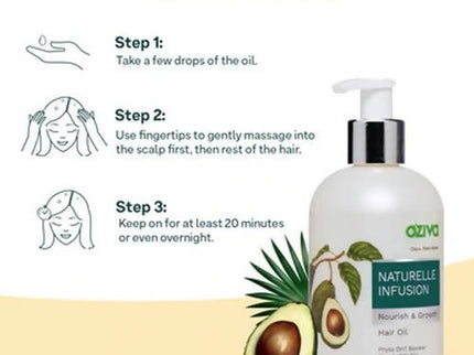 OZiva Naturelle Infusion Nourish & Growth Hair Oil - 200 ml