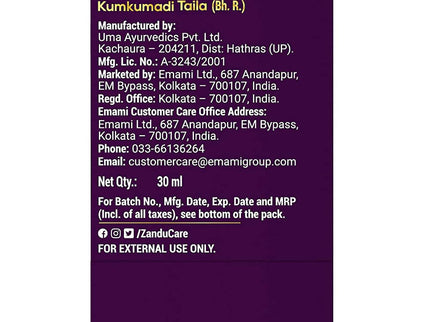 Zandu Kumkumadi Taila