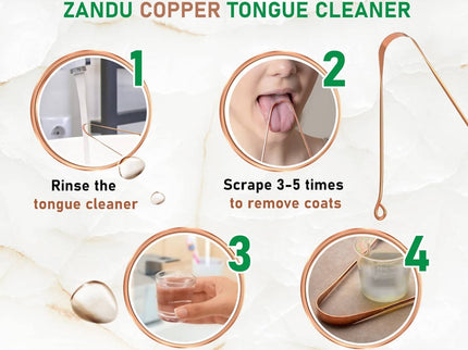 Zandu Copper Tongue Cleaner
