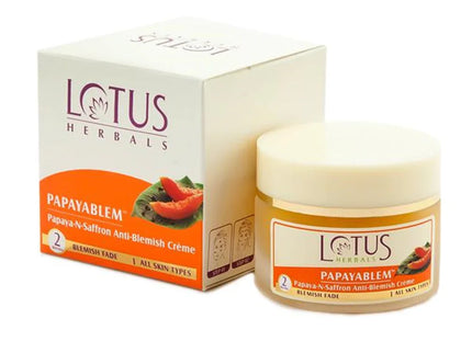 Lotus Herbals Papayablem Papaya-N-Saffron Anti-Blemish Creme