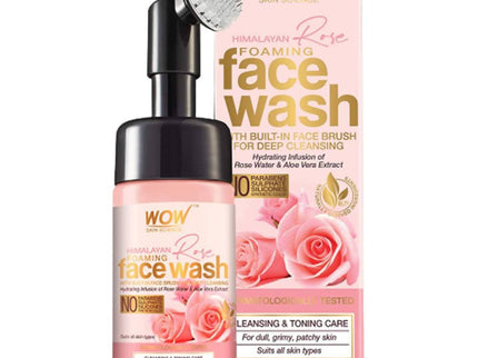 wow skin science himalayan rose foaming face wash