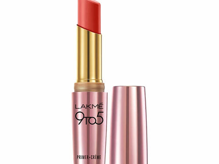 Lakme 9To5 Primer + Creme Lip Color Ruby Result CR1 - 3.6 gms