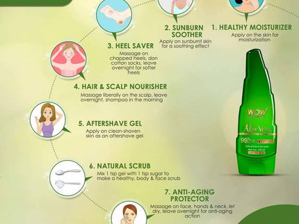 Wow Skin Science Aloe Vera Multipurpose Beauty Gel