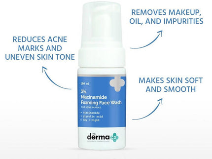 The Derma Co 3% Niacinamide Foaming Face Wash - 100 ml