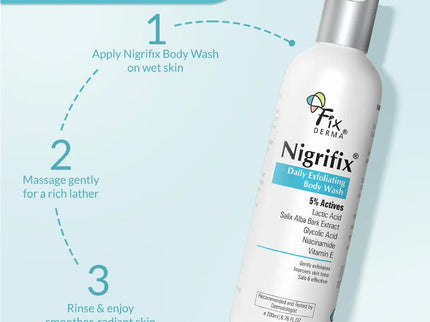 Fixderma Nigrifix Daily Exfoliating Body Wash - 200 ml