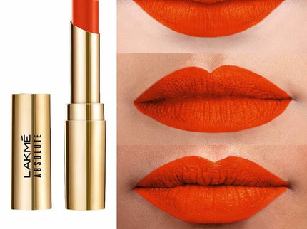 Lakme Absolute Matte Ultimate Lip Color with Argan Oil Orange Country - 3.4 gms