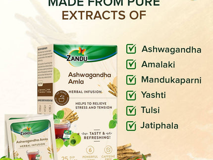 Zandu Ashwagandha Amla Herbal Infusion Tea