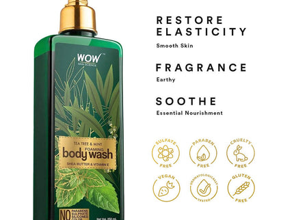 Wow Skin Science Tea Tree & Mint Foaming Body Wash - 250 ml